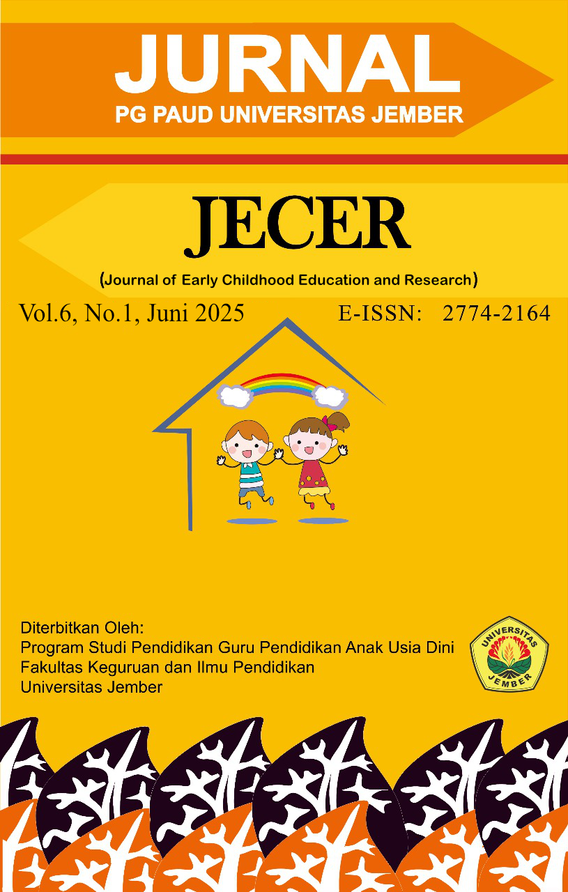 View Vol. 6 No. 1 (2025): June: Journal Of Early Childhood Education And Research (JECER)